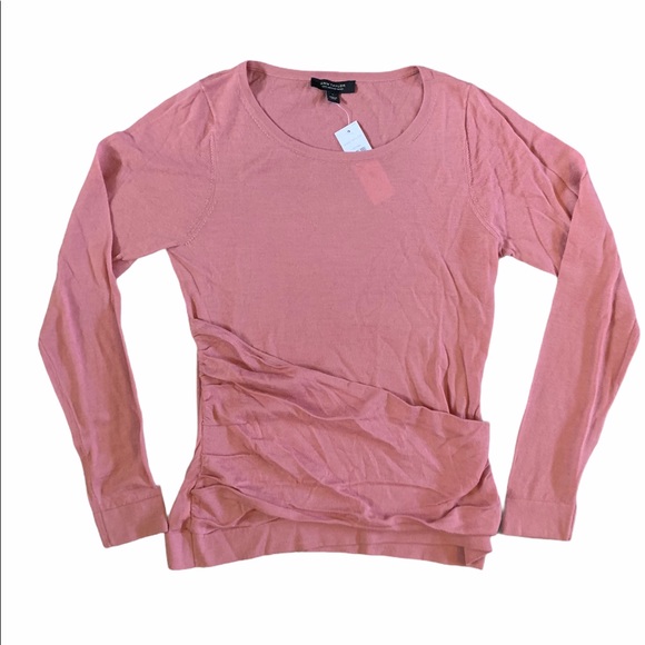 NWT Ann Taylor faux wrap rose sweater. Size small.